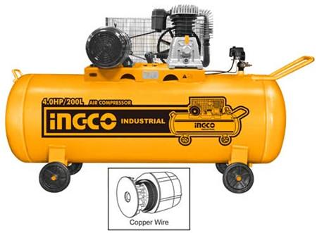 Ingco 200L Air Compressor AC402001 - INDRUSTRIAL