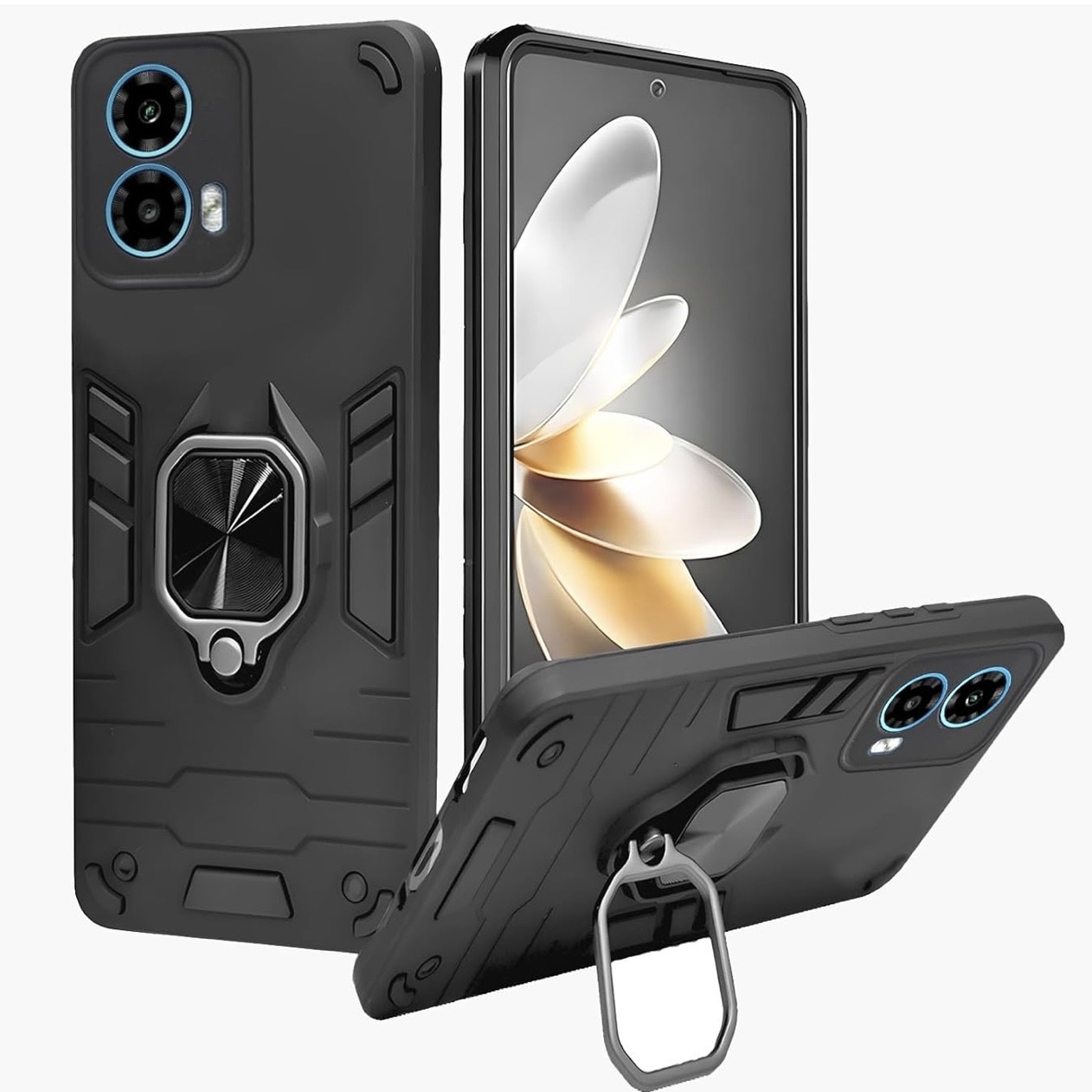 Motorola Moto G85 (5G) Ring Stand Shockproof Armor Case