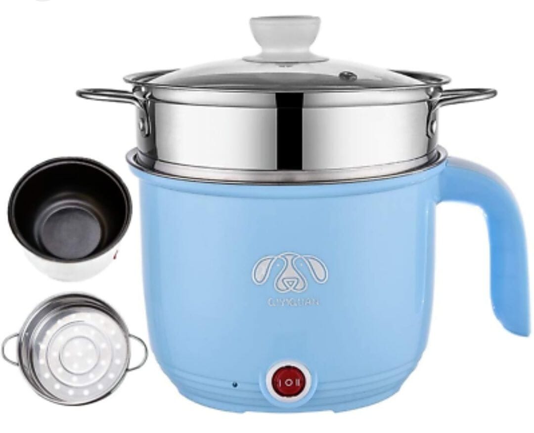 Multifunctional Portable Non Stick Double Double layer Electric Cooker Pot ( Momo,Rice,Egg ,Noddle)