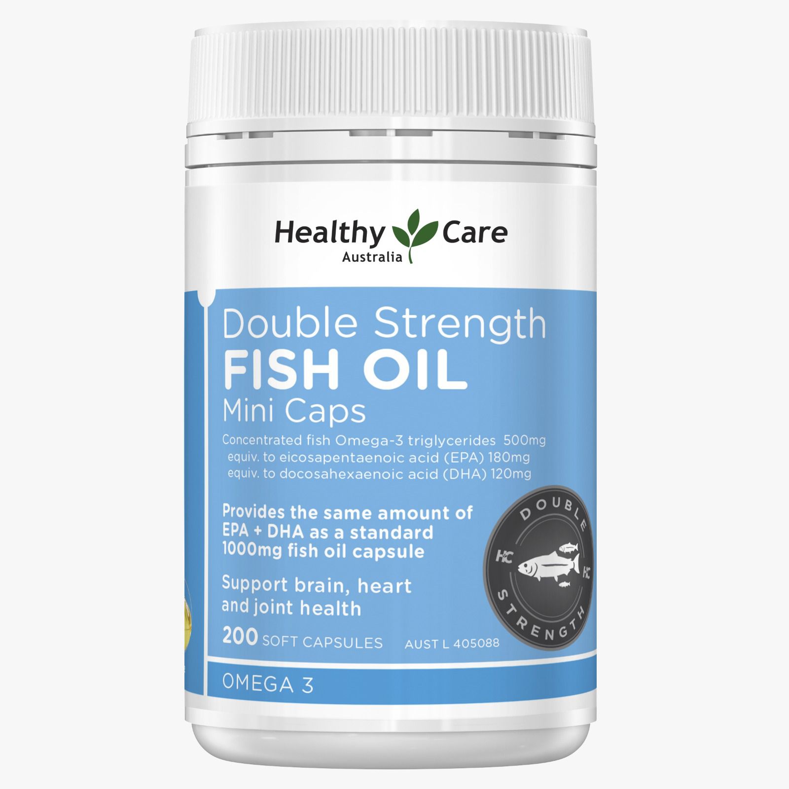 Healthy Care Fish Oil 1000mg Omega-3 - 400 capsules