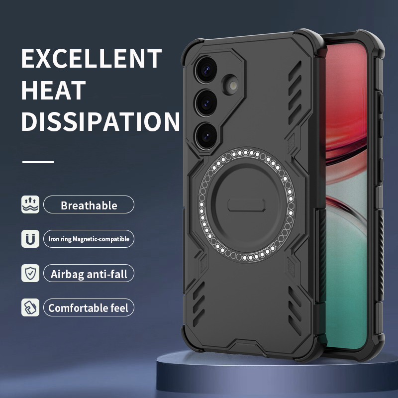 Linman HODON Luxury Armor Magnetic Phone Case For Samsung S25 Edge S25 UlBargain price tra Plus A16 A26 A36 A55 A56 M56 Cases Shockproof Protective Cover