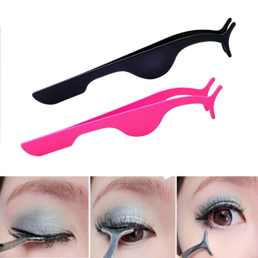 Fashion Beauty Extension Applicator Makeup Tool Auxiliary Clip False Eyelashes Tweezers Nipper Stainless Steel
