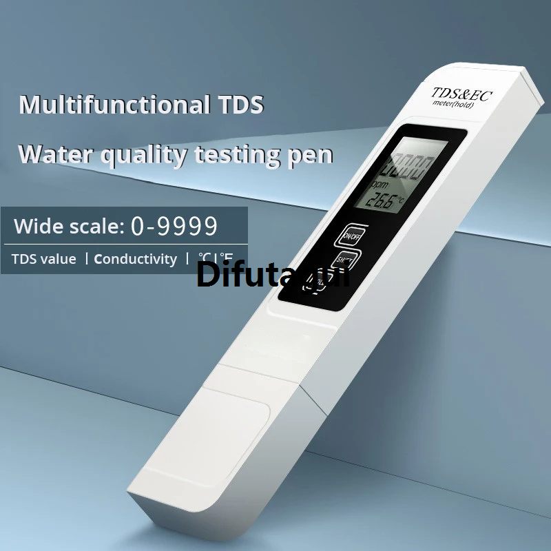 Difutagui New High Precision Tester TDS White 1pc Handheld Digital Water 2025 Household Pure Tap Water Multifunctional Big Screen Display