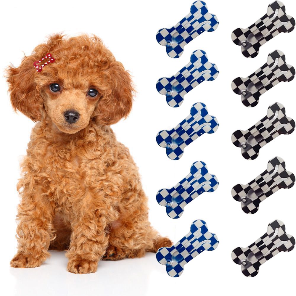 Mini Antirust Cute Bone Shape Pet Hair Accessories Smooth Surface Pet Hairpin Snap Hair Clips Cat Grooming Supplies Dog Hair Clip