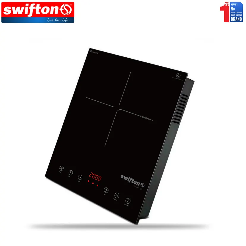 Swifton 1 Induction Built in Hob Cooktop, Ceramic Glass, Child Lock, Timer, SN-1306SH