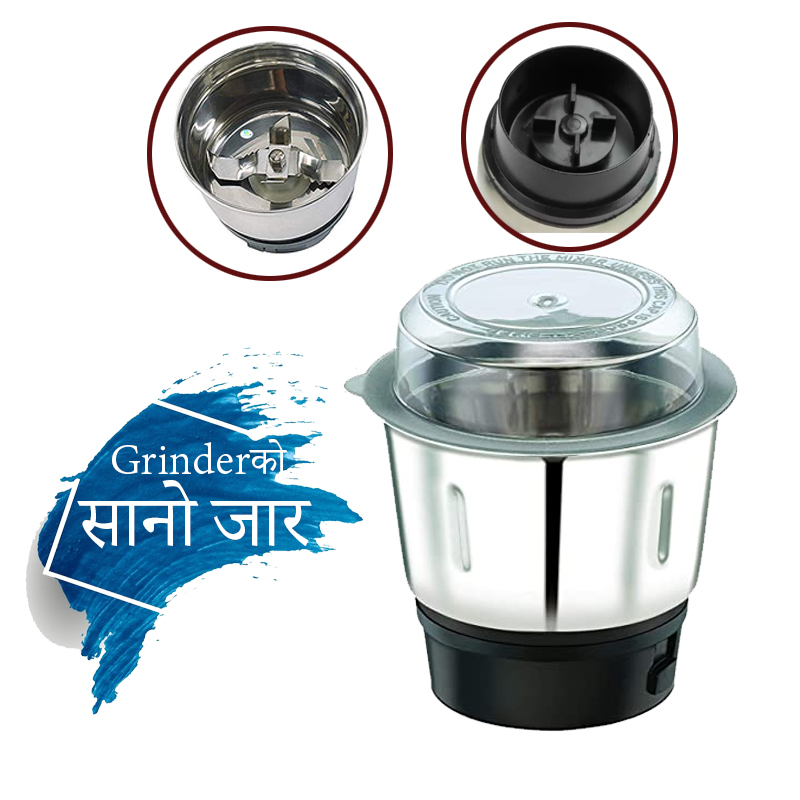 Stainless Steel Small Mixer Grinder Chutney Mini Jar