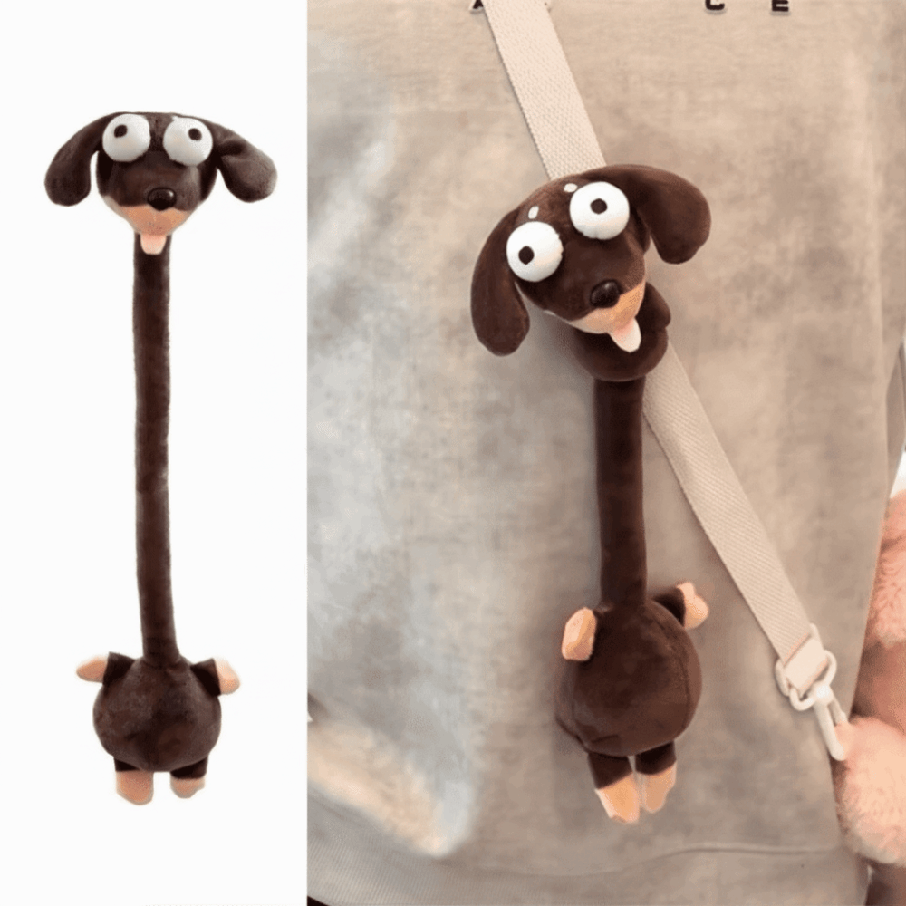 Kawaii Funny Design Long Neck Animal Plush Pendant Cute Style White Color White Goose Bag Pendant 40CM Creative Gift Cartoon Plush Pendant Bag Decoration