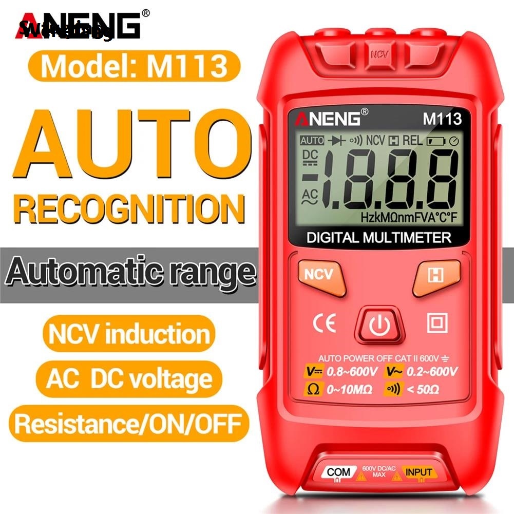 Wenefang Sutuiying ANENG M113 Mini Digital Multimeter AC/DC Voltage Meter 1999 Counts 2025 New Multimetro Ohm NCV Electricity Tools Measuring Instruments