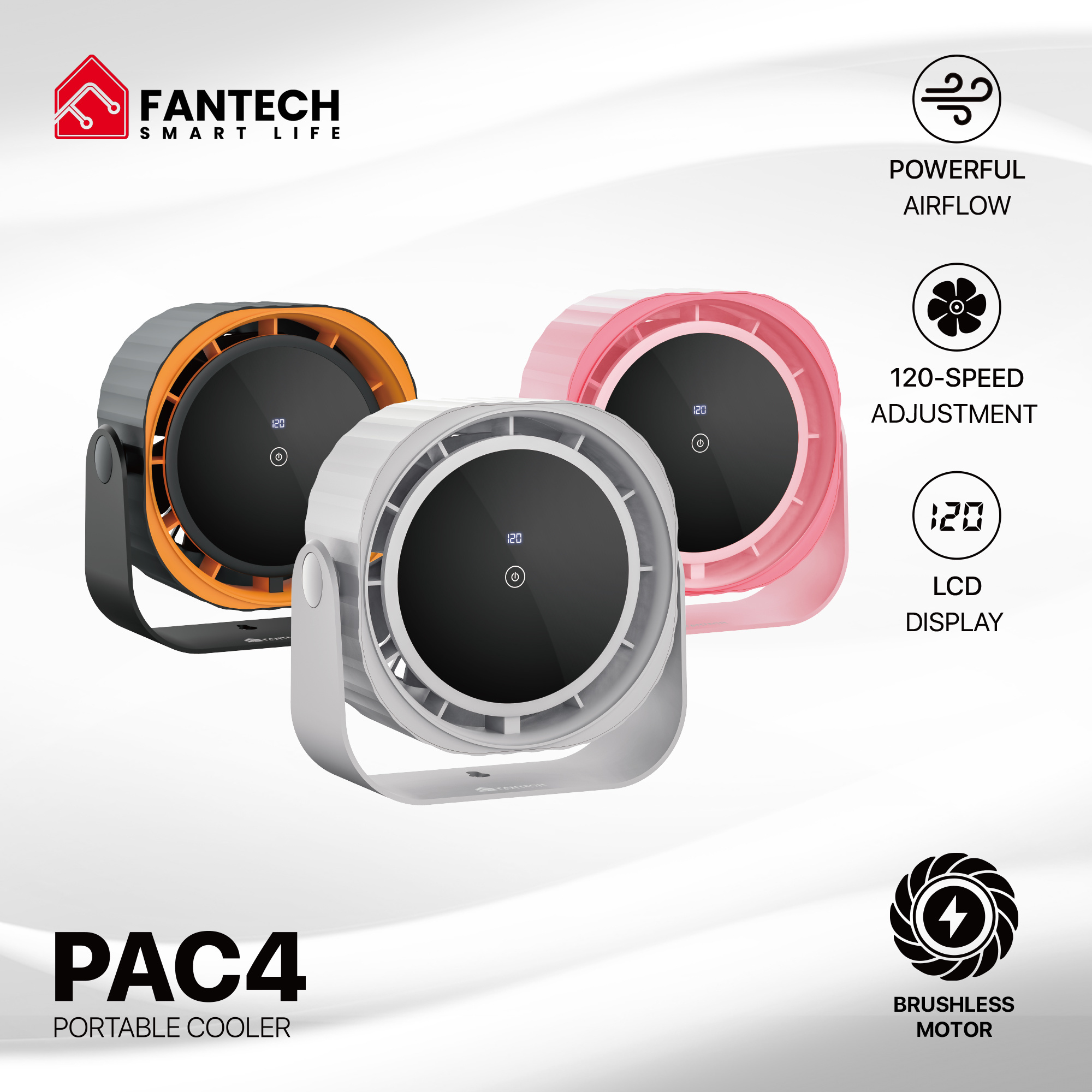 FANTECH PAC4 Adjustable Multi Function Brushless Motor Fan