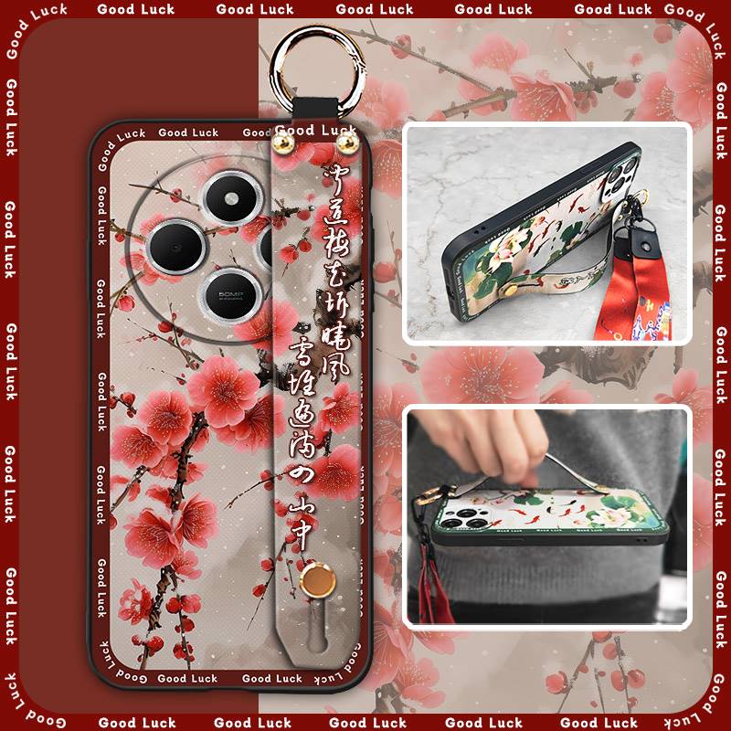 Durable Chinese style Phone Case For Xiaomi Poco M7 Pro 5G Anti-dust ring fashion for mom old lady Dirt-resistant