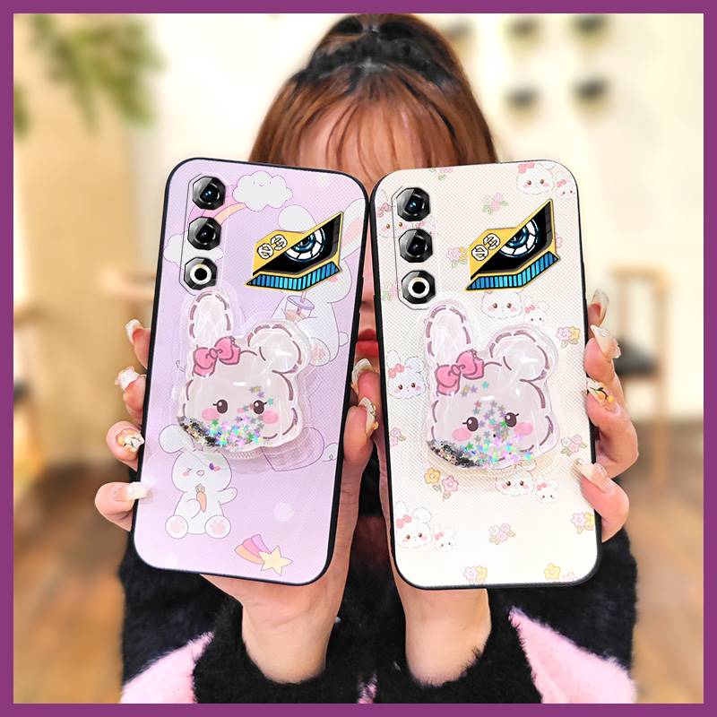 Glisten Skin feel silicone Phone Case For ZTE Nubia Neo3 GT 5G Quicksand Cartoon Silicone TPU Drift Sand Durable Glitter