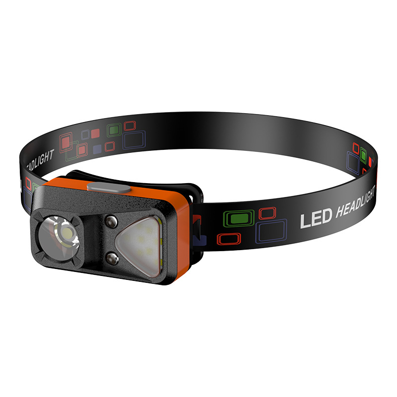 Charging Headlamp Outdoor Lightweight Head-mounted Flashlight Portable Strong Light Ultra Bright Fishing Lamp