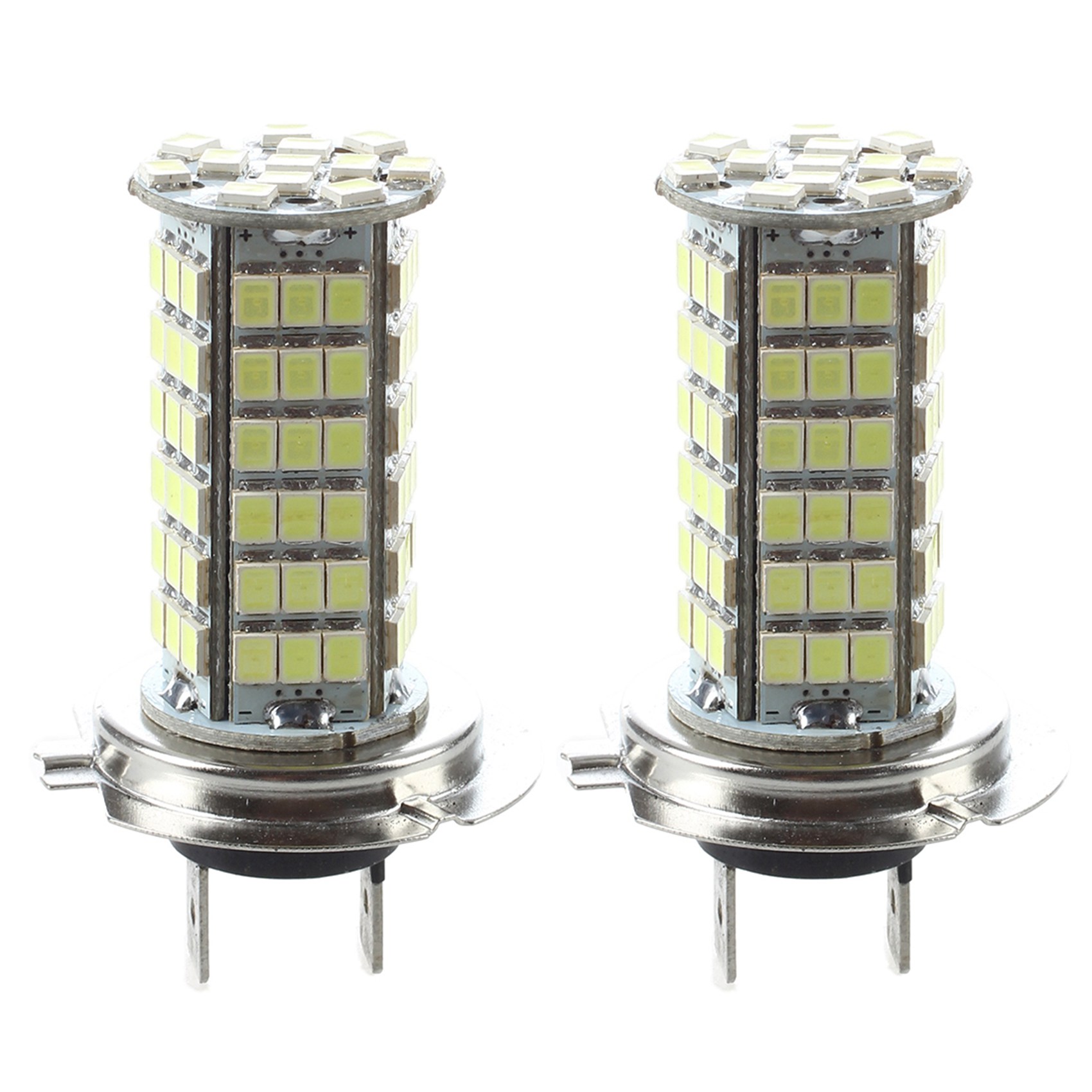 OYPFXMI 2x White H7 12V 102 SMD LED Headlight Car Lamp Bulb Light Lamp