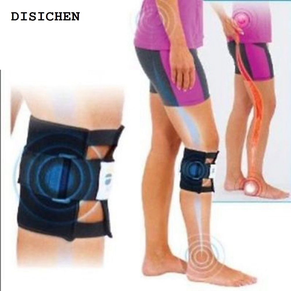 DISICHEN New 1pc Knee Brace Support Knee Leg Brace Back Pain Acupressure Sciatic Nerve Pad Health Care Basketball Volleyball Protection Brace