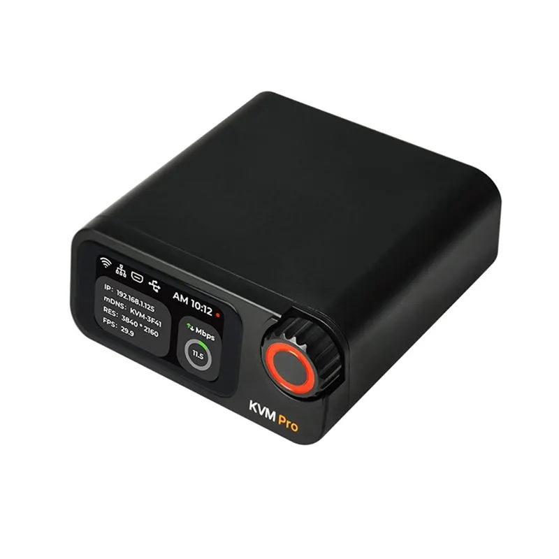 NanoKVM-Pro PiKVM 4K IP-KVM GbE WiFi6 HomeLab Server Desk WIFI Remote Control NAS AI HD Second Screen Led Strip