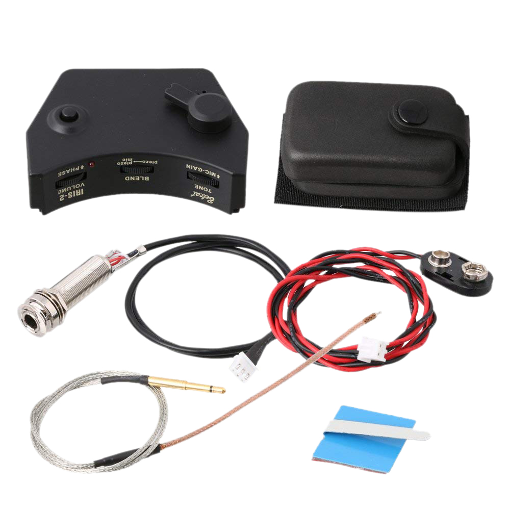 Sojhoop IRIS-2 Sound Hole Control Preamp Guitar Pickup Piezo Pickup System for Acoustic Folk Guitar
