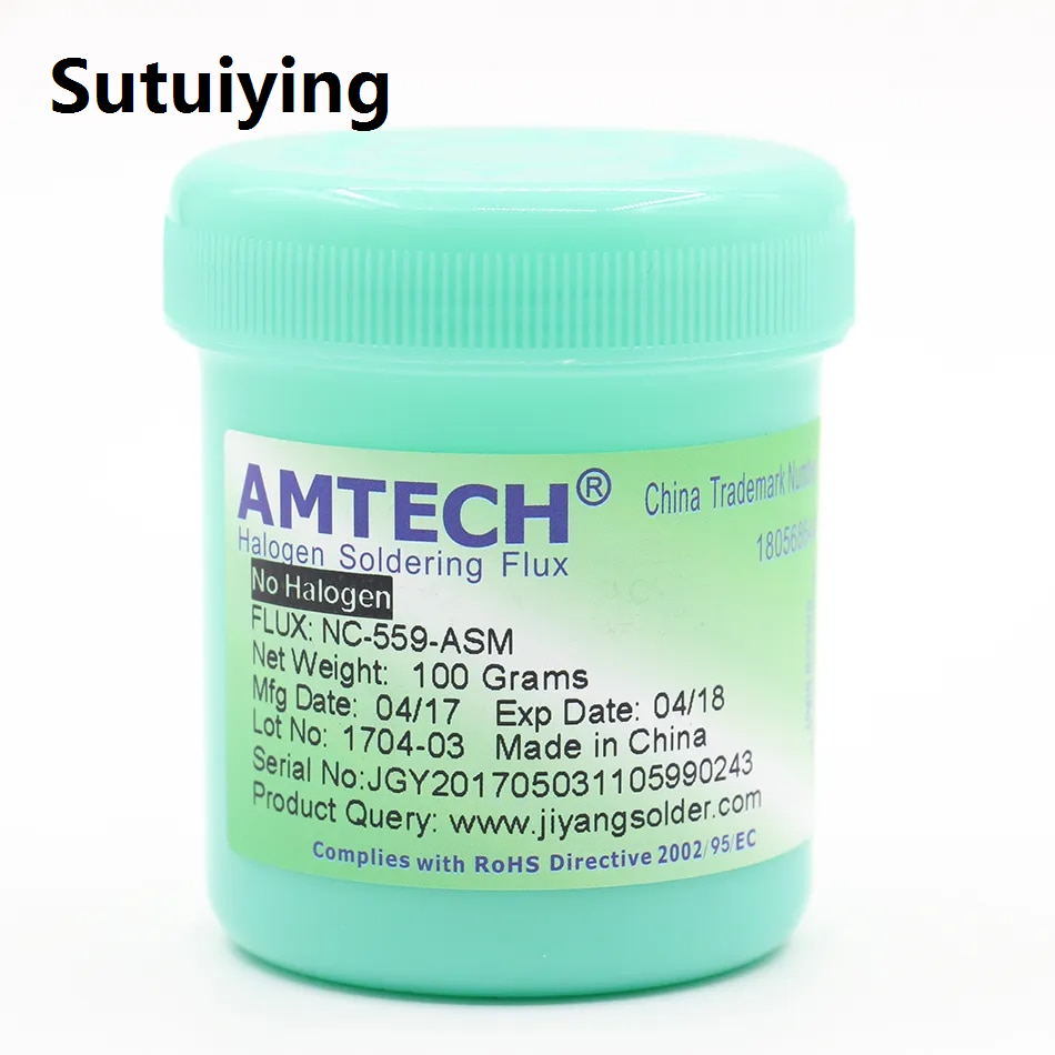 Sutuiying solder paste 559 Flux Solder 100% AMTECH-NC-559 ASM Flux Paste Blei Freies Löten Flux Nadeln BGA Schweißen Häufig Verwendet Auf Solder 100ghand tools