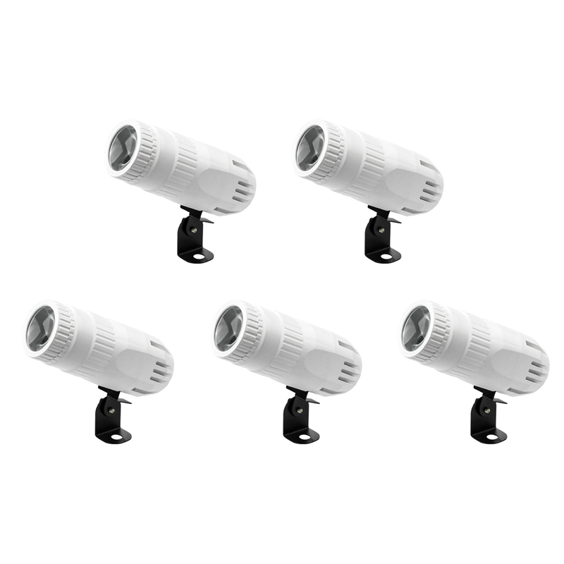 5X Pinspot Light for Disco Ball 15W RGBW 4 in 1 Mirror Ball Light with Remote Control for Parties DJ Disco Club EU Plug
