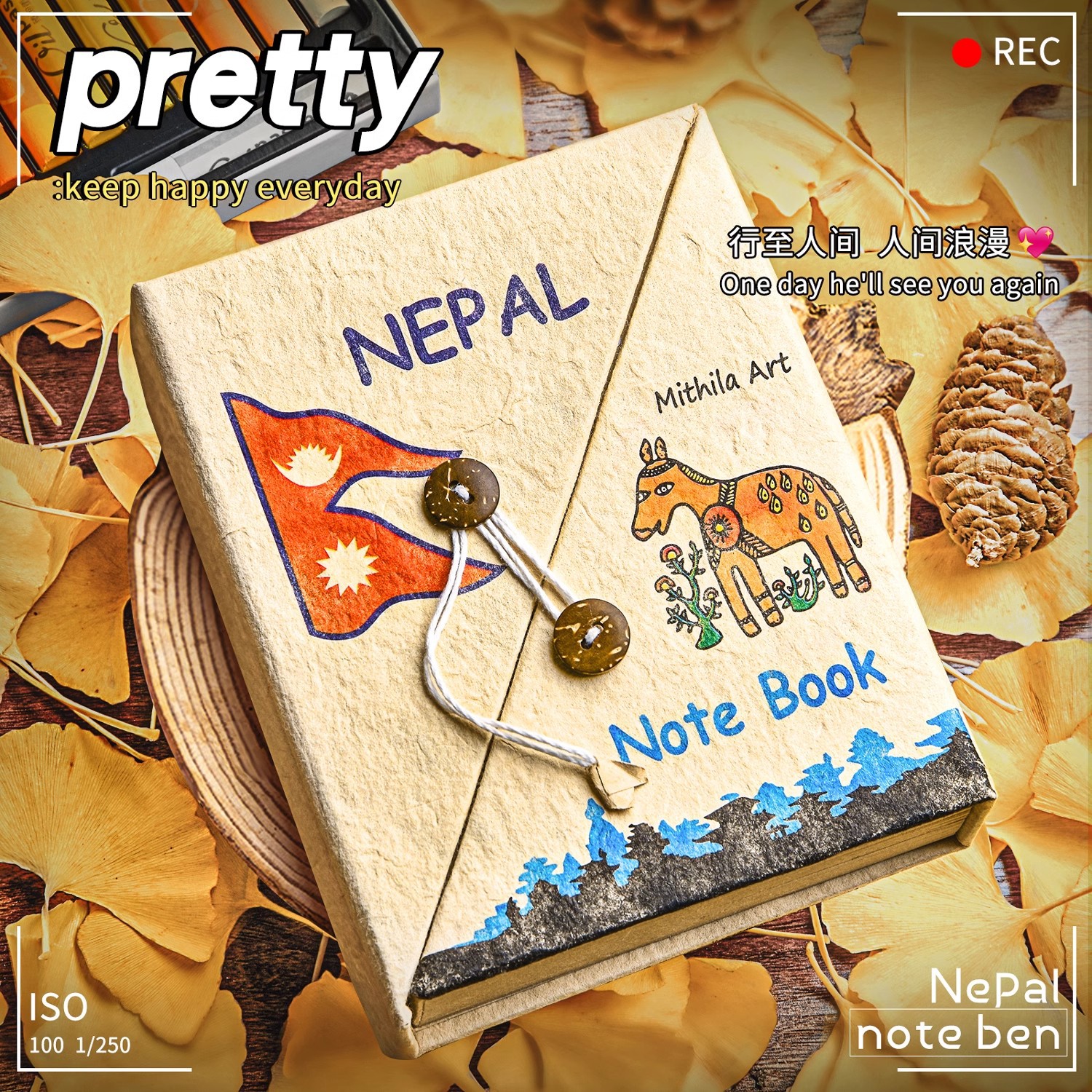 Genuine Nepal Handmade Album in Stock diy Material Package Full Set Retro Good-looking Internet Celebrity Journal Book Empty