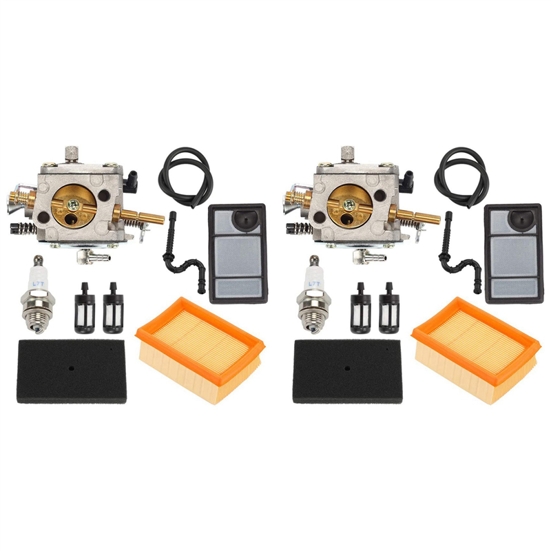 JINMY 2X TS400 Carburetor for Air Filter Kit Fit for TS400 400 Cut-Off Saw Replace 4223 120 Tillotson -274E