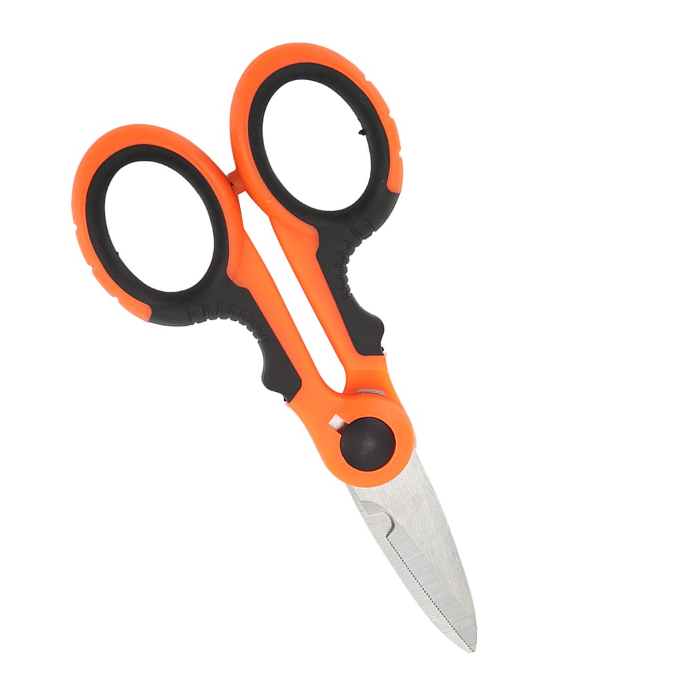 Durable Stainless Steel Fishing Line Scissors Anti Slip Handle Ergonomic Fishing Line Cutter Mini Multi-Purpose Fishing Scissors Iron Wires Cutting