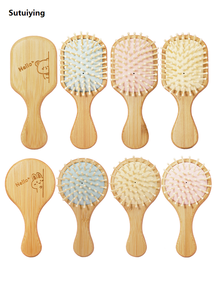 Sutuiying Cute Hair Massage Air Cushion Comb Brush Scalp Hairbrush Detangle Profesional Anti Static Salon SPA Airbag Hairdressing Styling Tool