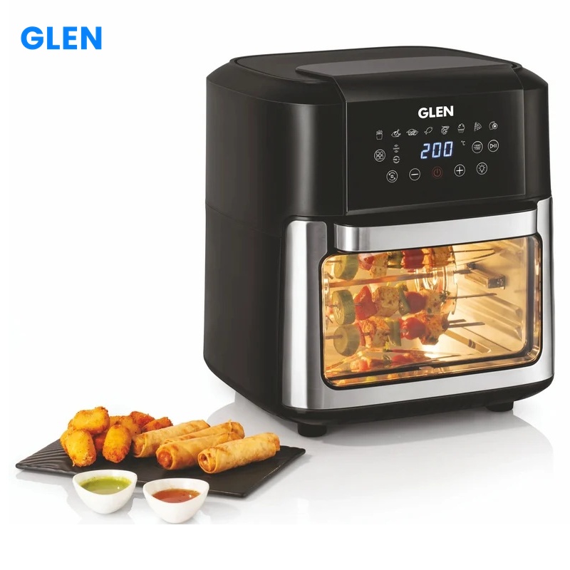 Glen Air Fryer Digital, 12 Litre Capacity, 8 Pre Set Menu, Time and Temperature Control, 2000W - (SA 3040 DSS)