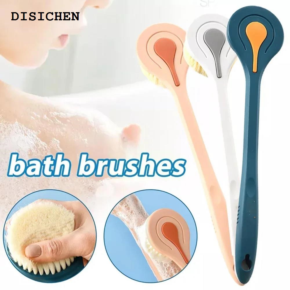 DISICHEN Hot Selling Long Handle Bath Brush Soft Back Bath Bathroom Body Bath Brush Mud Back Scrubber Shower Massage Exfoliation Brush Body Scrub