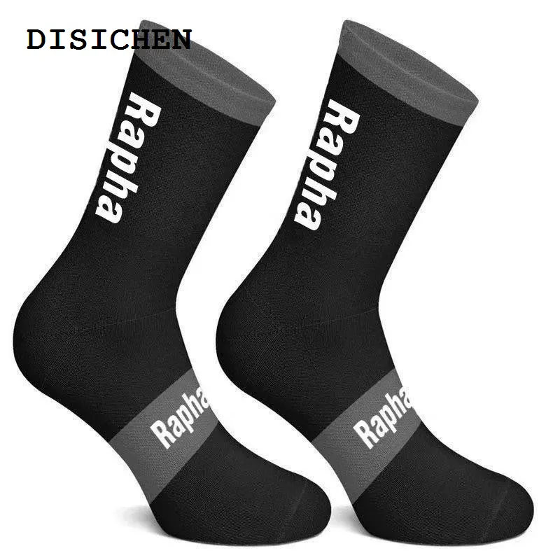 DISICHEN Sales promotion 2023 New Rapha 4 Color Stripe Cycling Socks Men and Women Wearproof Road Bike Compression Socks