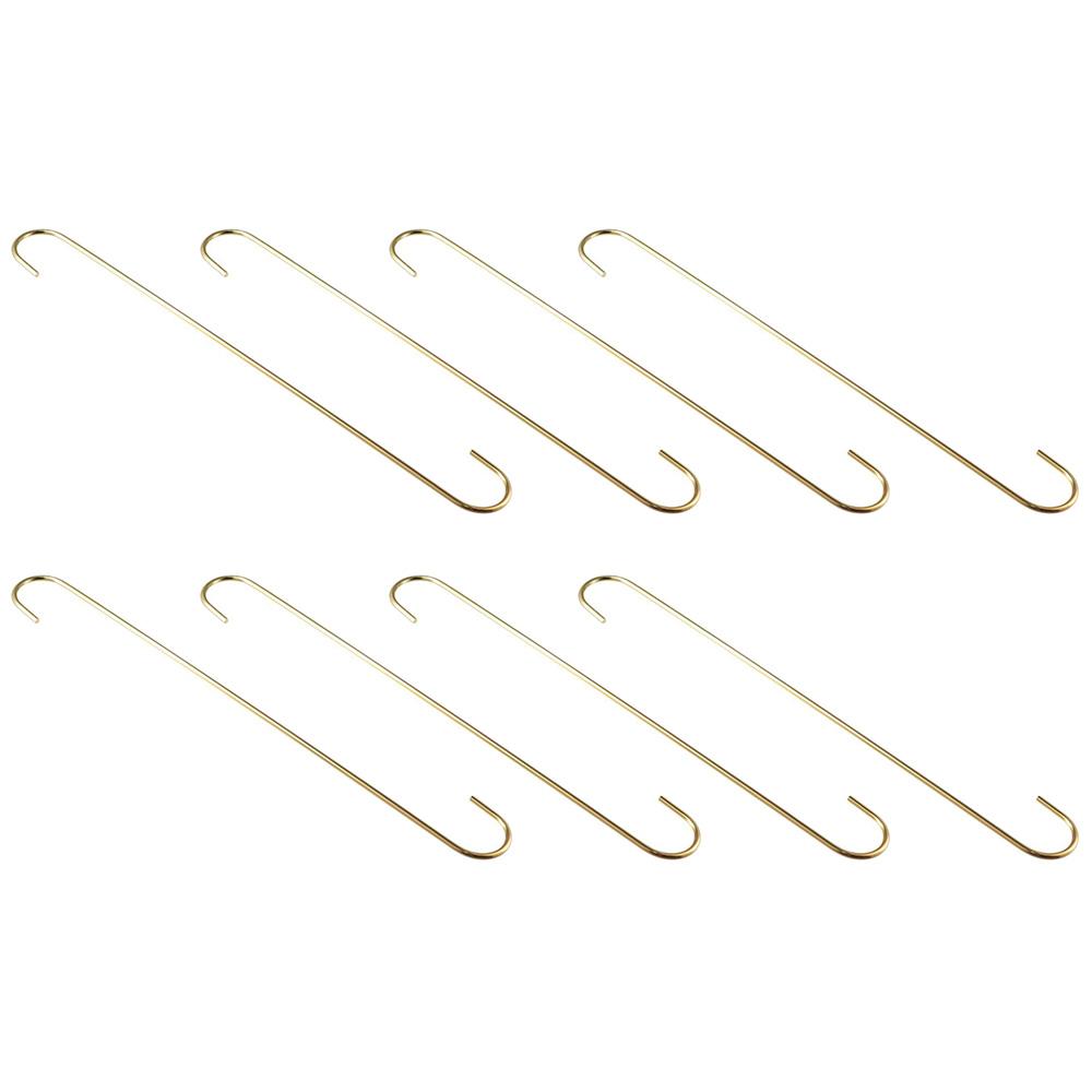 8 pcs Portable 16 inch S Hanging Hooks Stainless Steel Durable Extra Long Hanger Gold Black Silver Universal Hangers Home