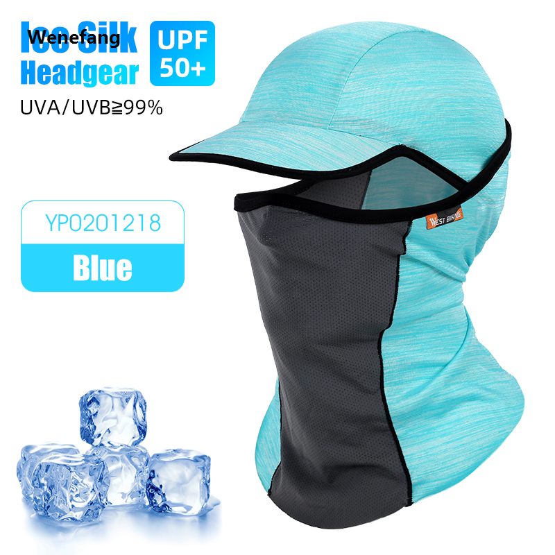 WEST BIKING Cycling Scarf Summer Cool Hat Breathable Anti-UV Sport Balaclava Cycling Headwear MTB Bike Motorcycle Helmet Liner