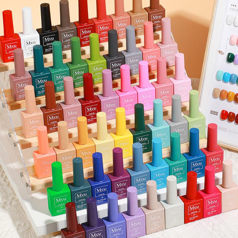 Lovely MXSI Gel Nail Polish Gel Polish Beautiful Nail Polish Colors Manicure Pedicure UV Light Nail Lamp Soak-off Gel Polishes Nail Art Nail Salon Accessories DIY Beauty Tool 15ml