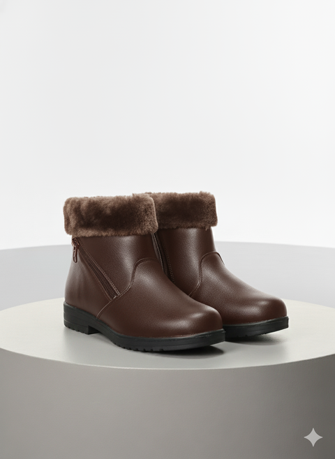 Women’s Winter Warm Fur-Lined Ankle Boots