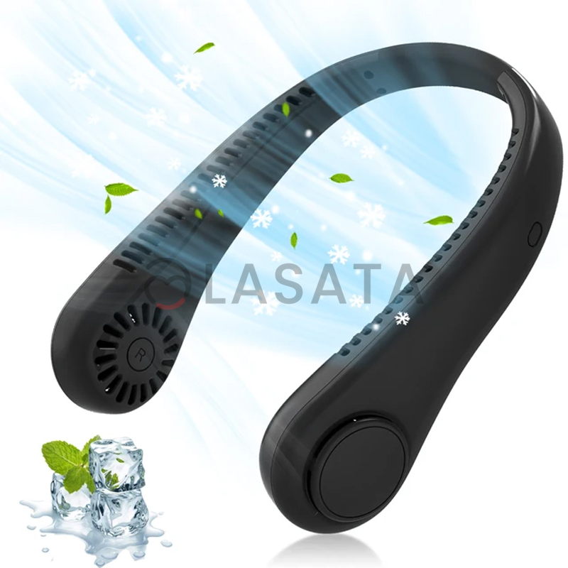 Viral Portable Cordless Neck Fan | Rechargeable USB Port | Long charge backup | Bladeless Neck Fan for Women & Men