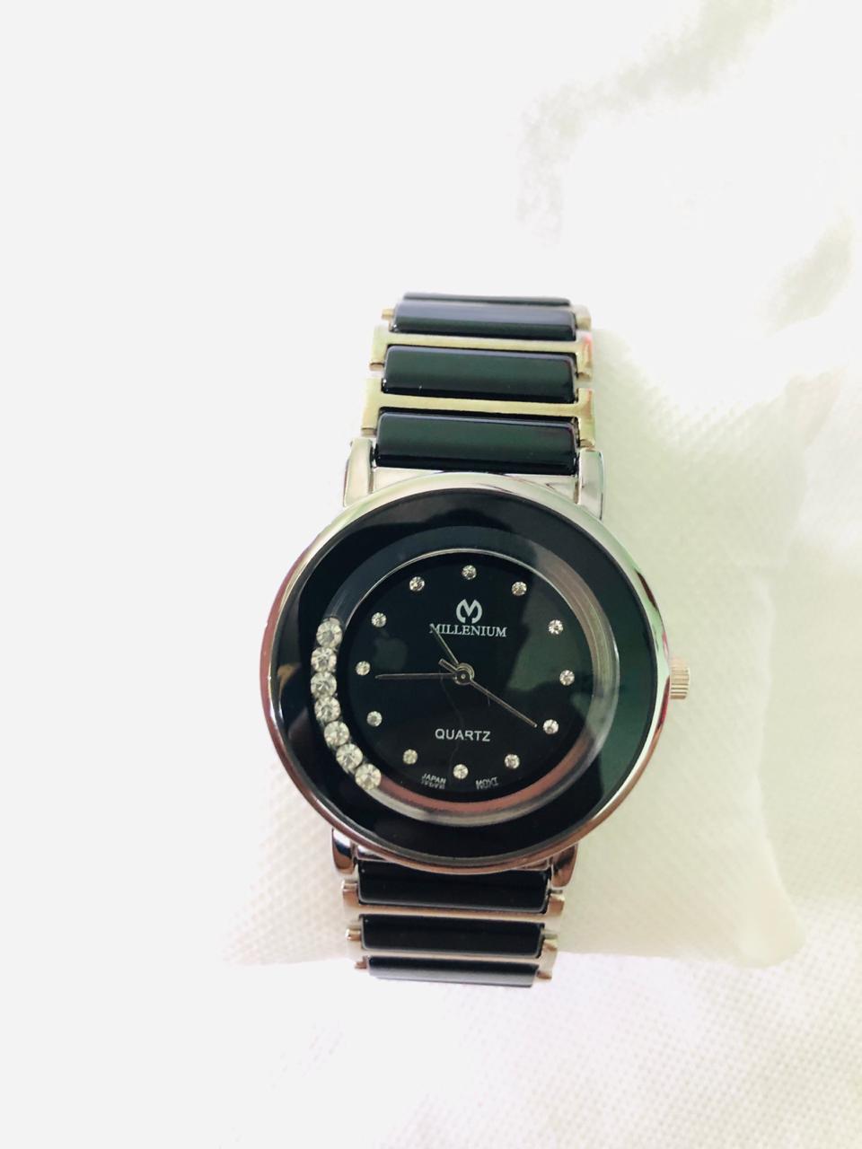 Millenium Black Dial Analog Watch For Women