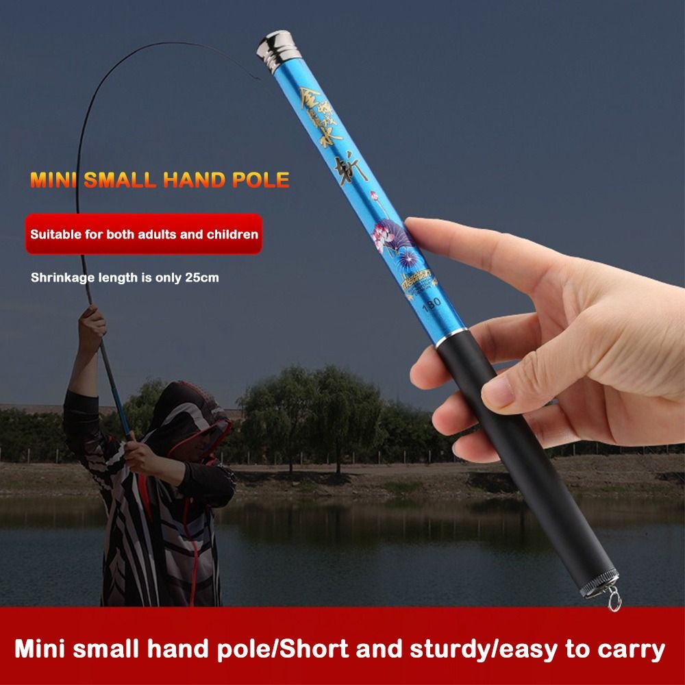 Travel Fishing Gear Telescopic Fishing Rod Full Kits Spincast Fishing Reel Carbon Fibre Fishing Rod Set 1.4m-3.6m Glass Fibre Fishing Pole Fishing