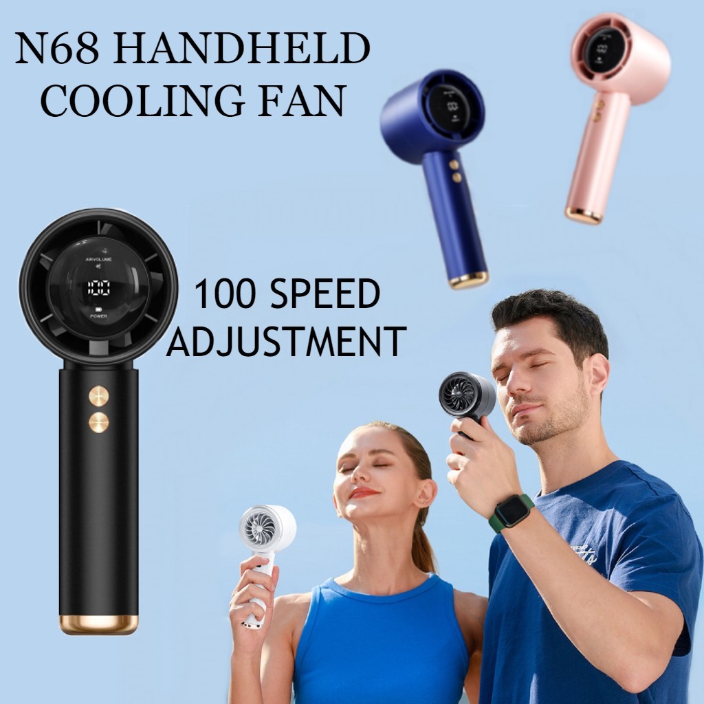 M11 Mini Turbo Fan 120 Speed Portable Rechargeable Cooling Fan for Summer Multicolour