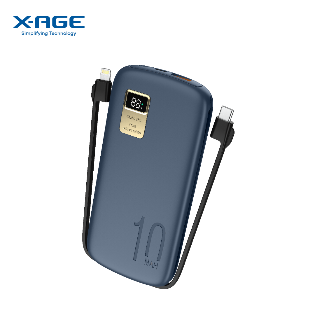X-AGE CONVE FLASH 22.5W 10000 MAH FAST CHARGING POWER BANK XPB09