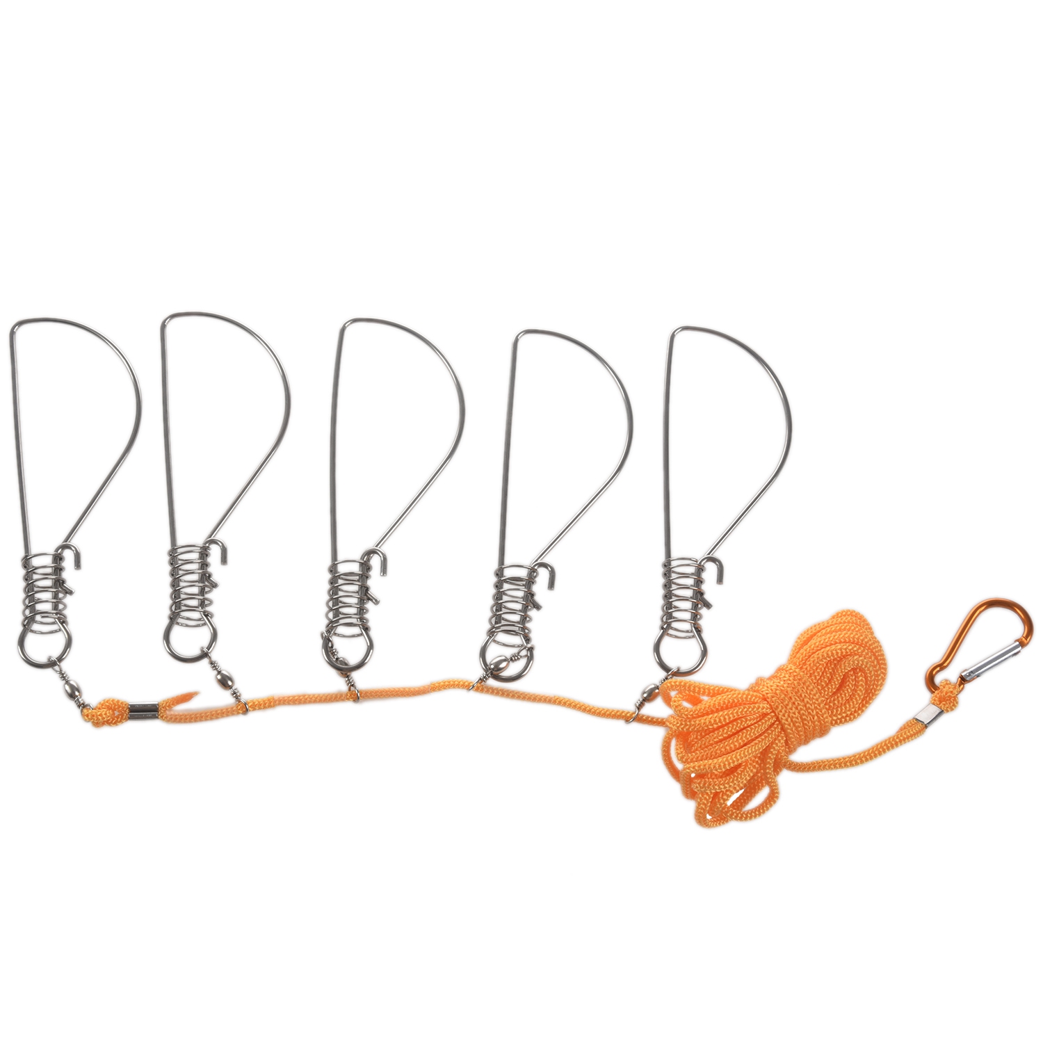 LKPCIGCXM 5m Fishing Lock Buckle Stainless Steel Live Fish Lock Belt Fishing Stringer Fishing Tackle Fish Barriers Belt Fishing Accessories