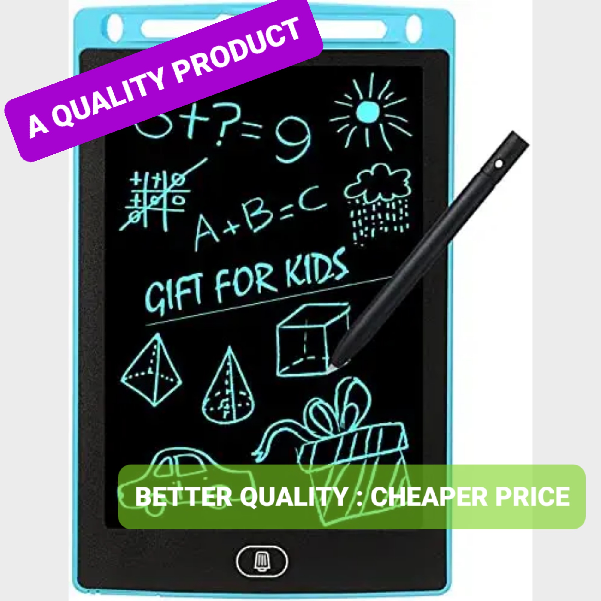LCD Writing Tablet (Ultra Slim With 8.5 Inch Display)/ Paperless Memos/Digital Notepad/E-Slate (Random Colour)