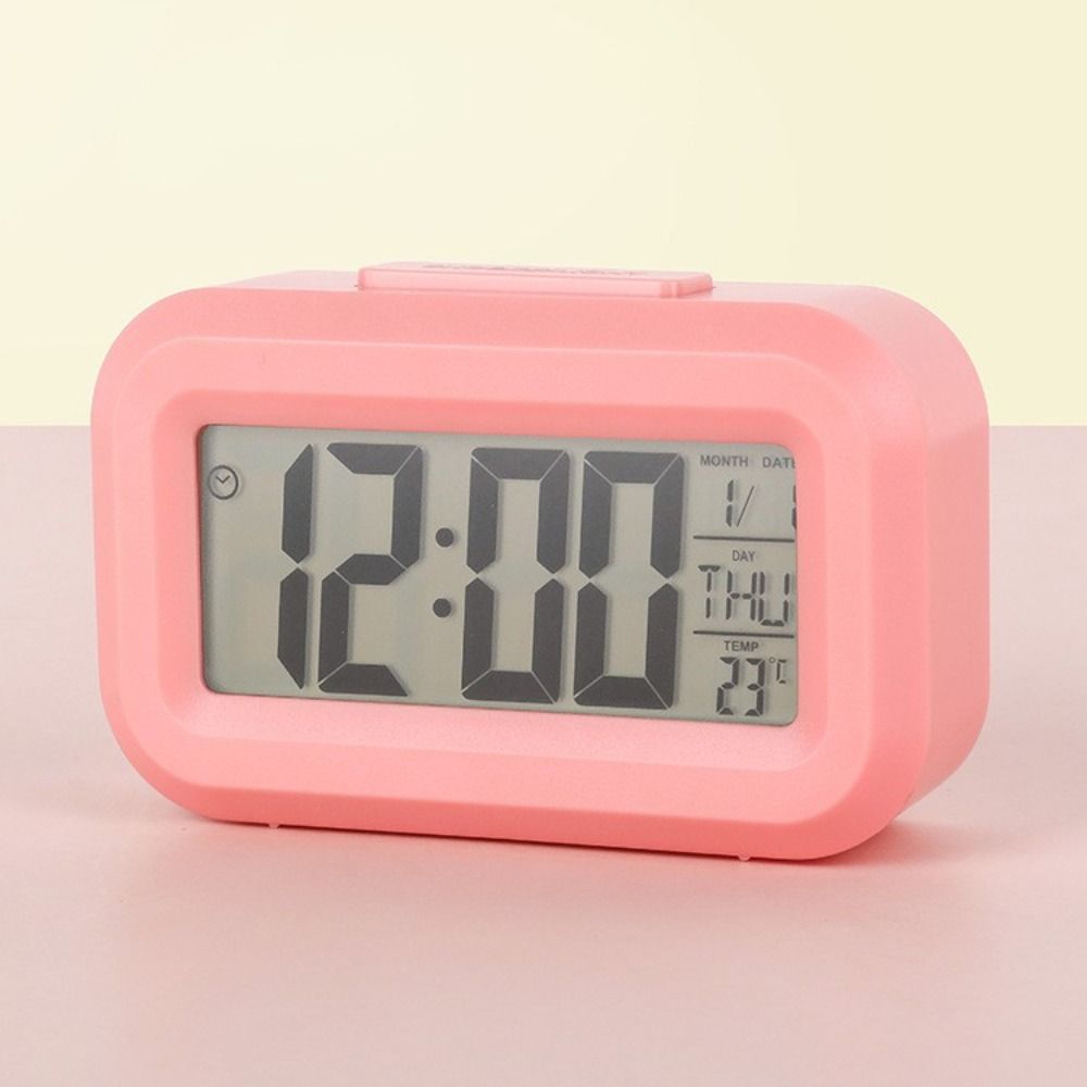 Creative Plastic Digital Alarm Clock Digital Display Portable LED Electronic Clock Silent Desk Clocks Date Display