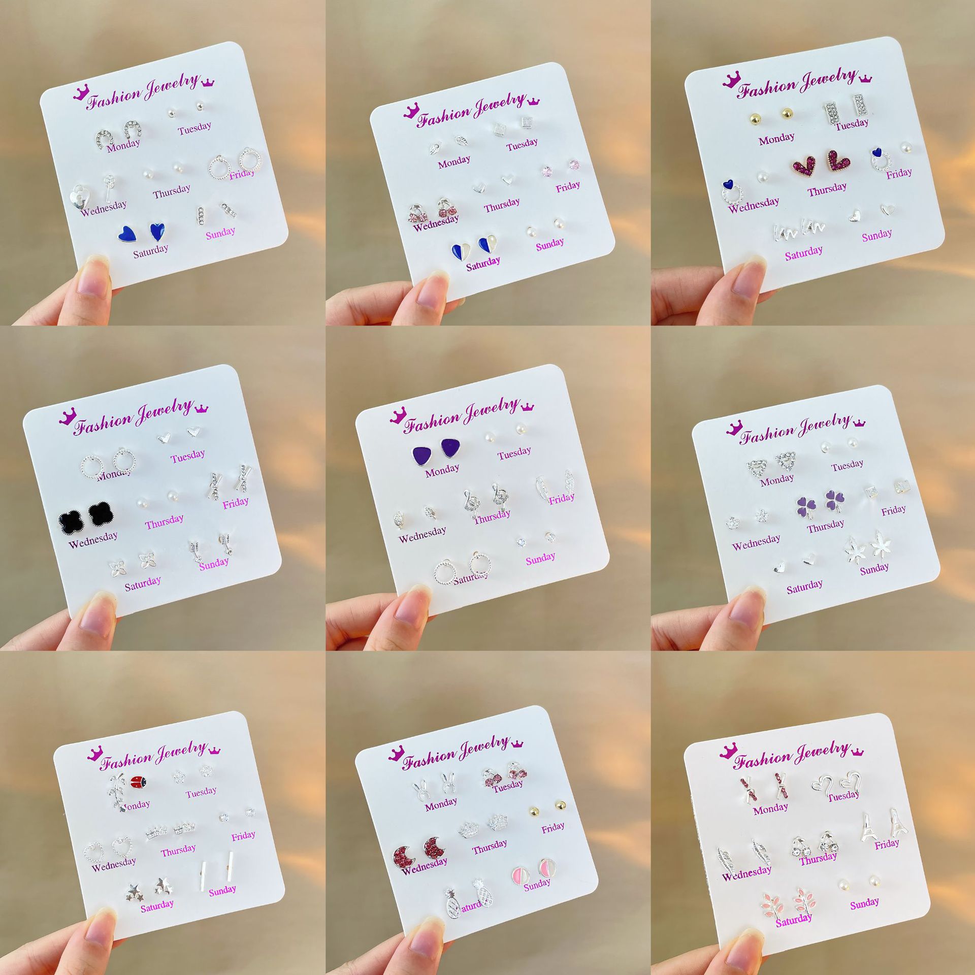 【Hottest Trends】Stud Earrings for Female Students Korean Style Simple Small Cute Sweet Ins Style Earrings Ear Stall