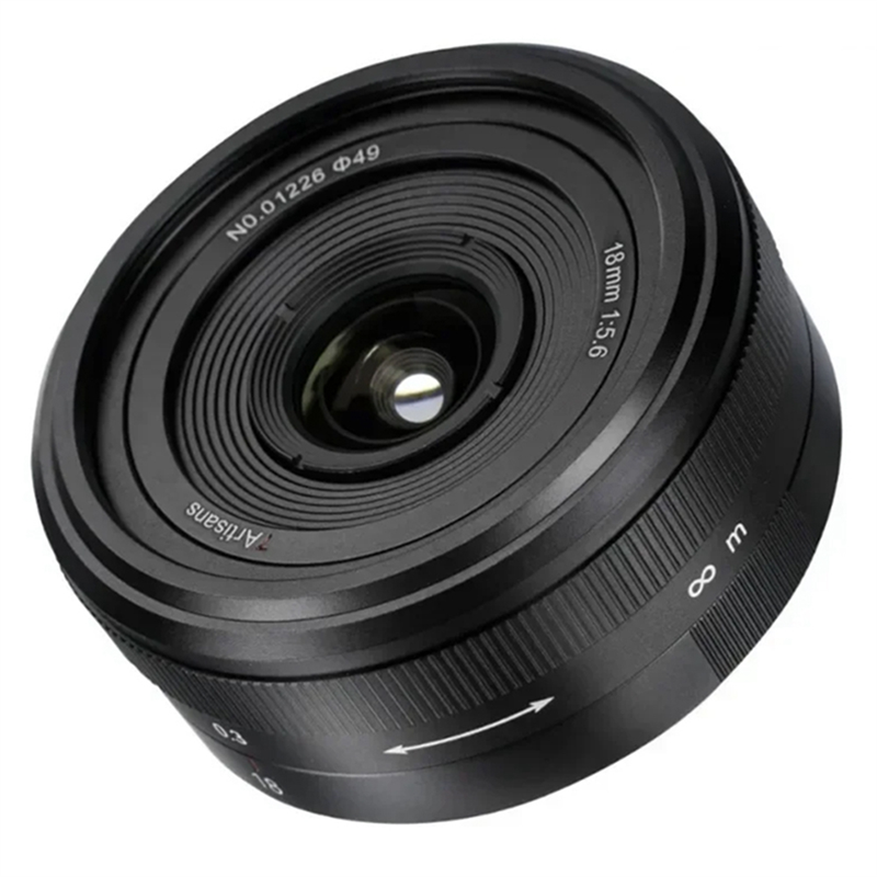 7 Artisans Pancake Lens 7artisans 18mm F5.6 Full-Frame Ultra-Wide Angle Lens for Cameras Mirrorless Cameras