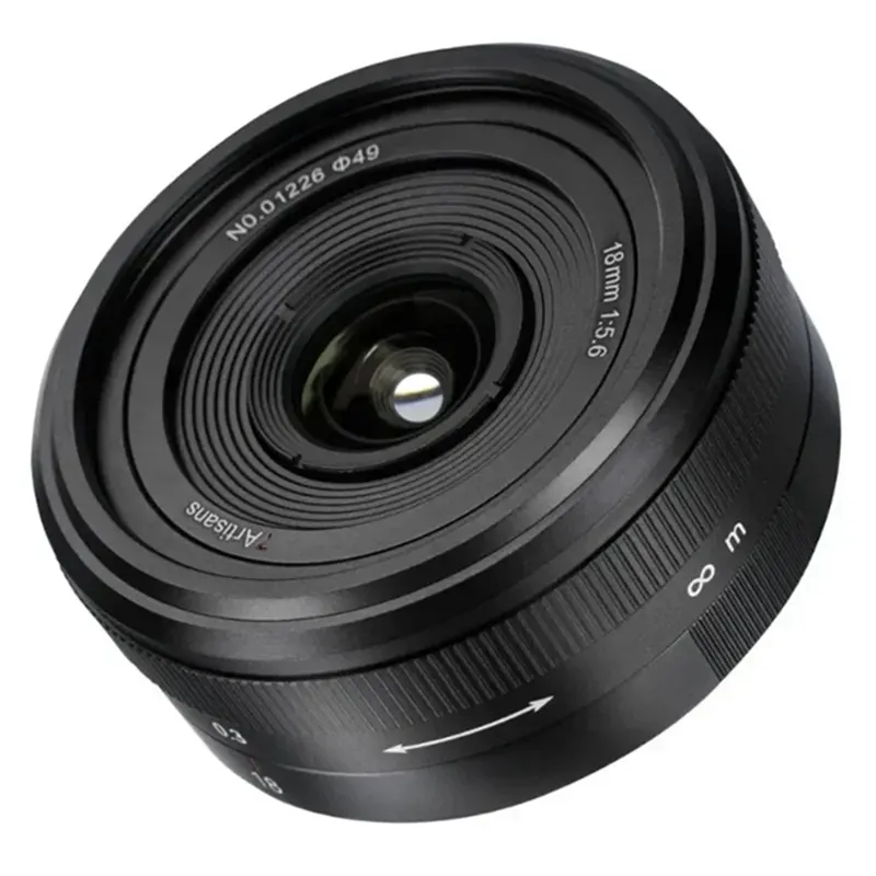 7 Artisans Pancake Lens 7artisans 18mm F5.6 Full-Frame Ultra-Wide Angle Lens for Cameras Mirrorless Cameras