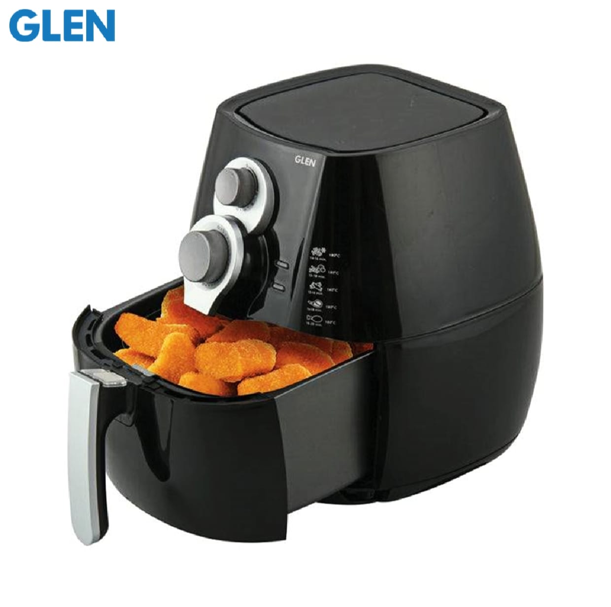 Glen Electric Air Fryer 2.8 Litres, 1350w Rapid Air Technology, Black (3044) , Air Fryer , 1 Year Warranty