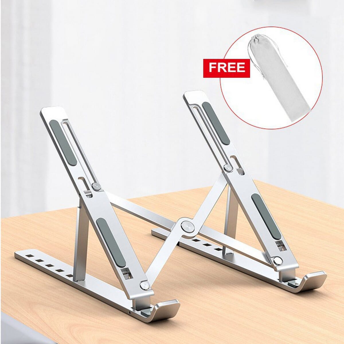 ALUMINIUM ALLOY FULLYLEVEL ADJUSTABLE LAPTOP STAND