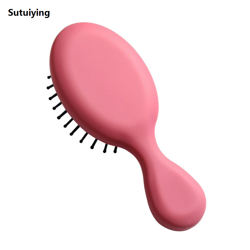 Sutuiying Mini Girls Hairdressing Comb Scalp MassageHair Brush Women High Quality Wet Curly Detangle Hair Brush Hairdressing Styling Tools