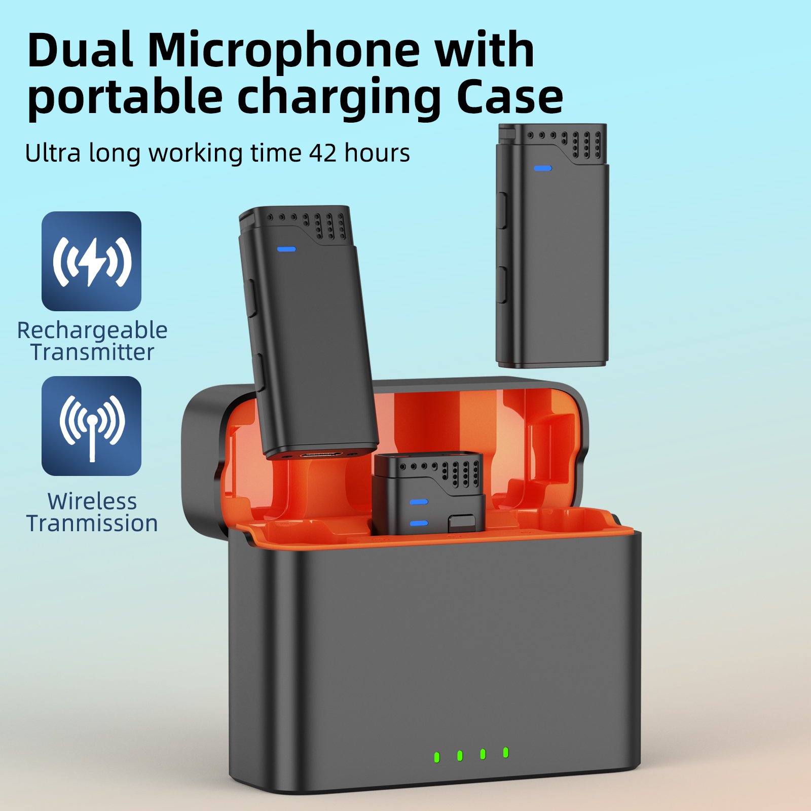 Jmary MW-16 2.4G Wireless Microphone for Mobile and Camera, with multiple mode, mute mode, noise cancelling and just plug and play