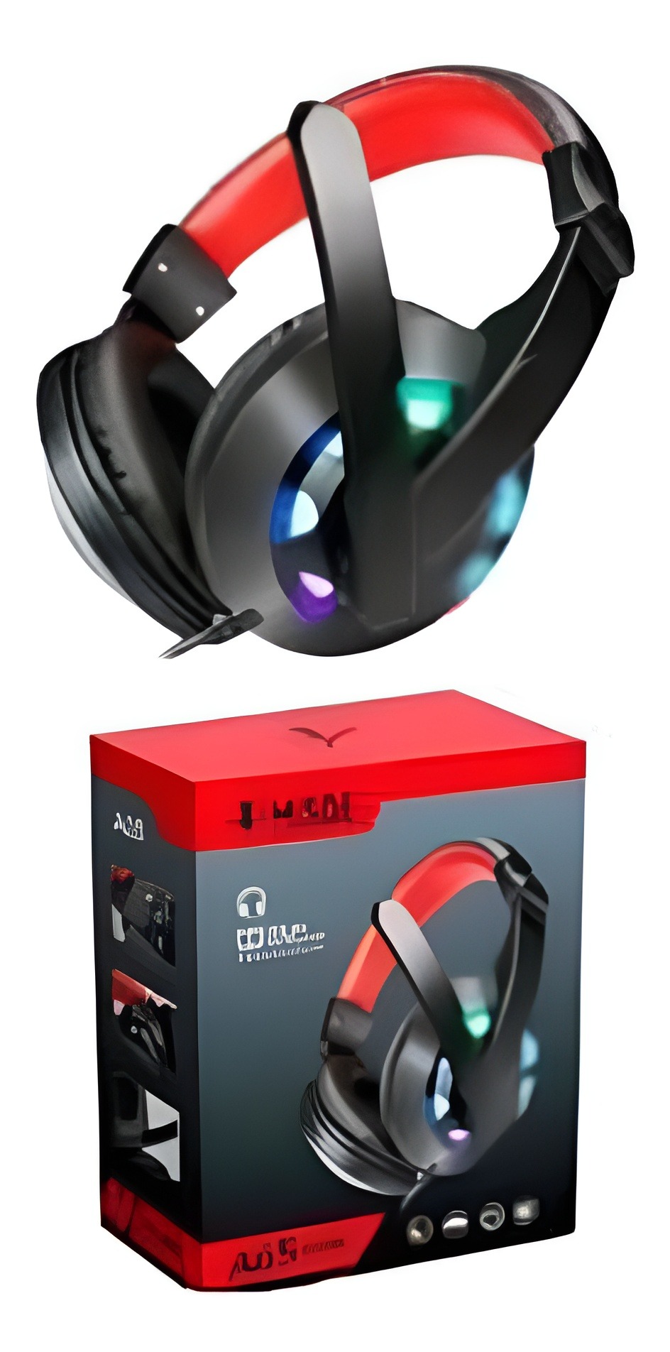 A65 7 Color LED On- Ear Gaming Headphone