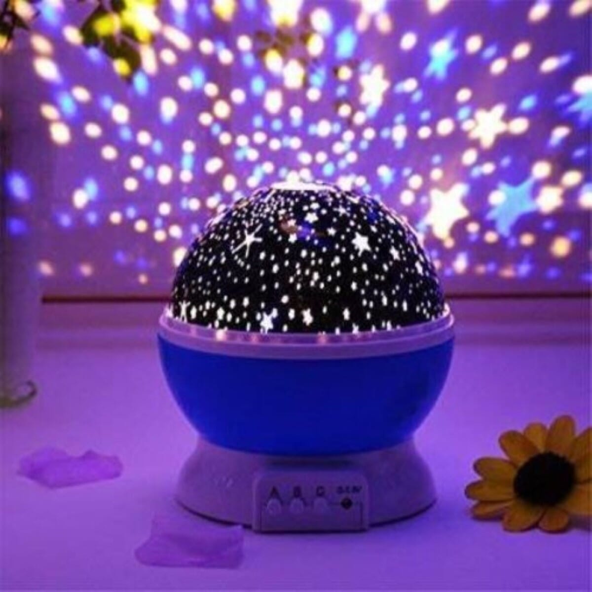 Romatic Cosmos Moon Star Master Projector LED Starry Night Sky Light Lamp Baby